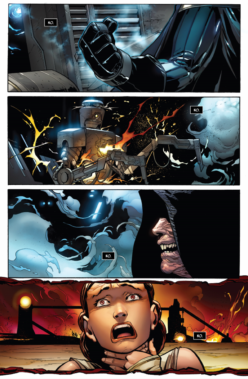 Illustration for article titled The New Darth Vader Comic Gives Us a Much Better Version of Revenge of the Sith's Infamous "Noooo!"